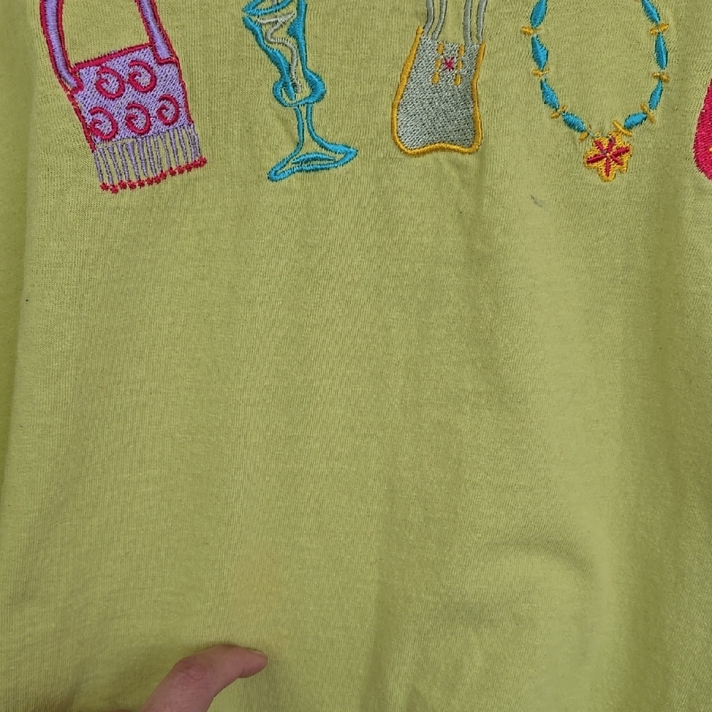 Liz & Jane Pre-Shrunk 100% Cotton Yellow Graphic T-Shirt Size 2X - Picture 13 of 16